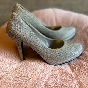 Silver Sparkle Heels